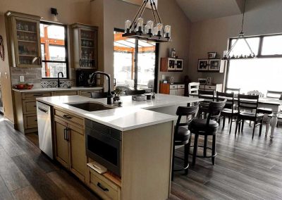 Cabinets and Kitchen with island-Kamloops Kitchen Studio