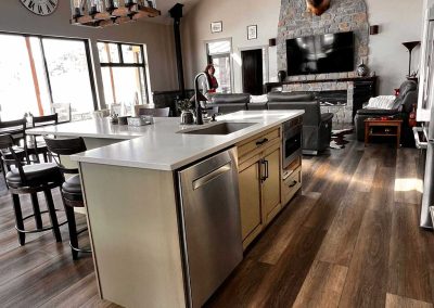 Cabinets and Kitchen with island-Kamloops Kitchen Studio