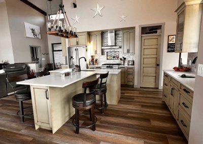 Cabinets and Kitchen with island-Kamloops Kitchen Studio