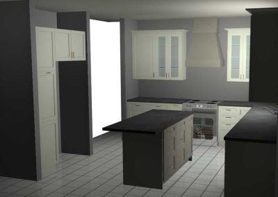 3D kitchen view-Kamloops Kitchen Studio