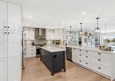 Cabinets and Kitchen with island-Kamloops Kitchen Studio