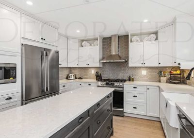 Cabinets and Kitchen with island-Kamloops Kitchen Studio