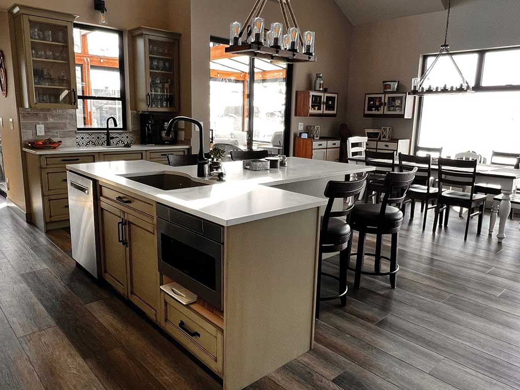 Kitchen surrounded with cabinets-Kitchen Studio in Kamloops