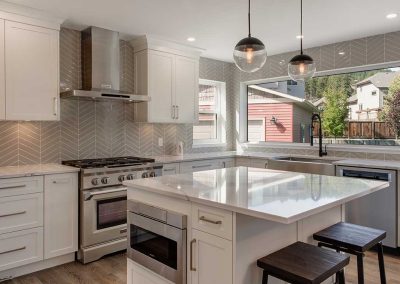 Cabinets and Kitchen with island-Kamloops Kitchen Studio